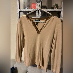 Ralph Lauren Cashmere Sweater Women; Size: PM; Color: Brown